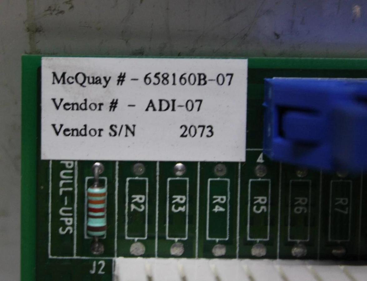 Used MCQUAY 24 CHANNEL DIGITAL INPUT CIRCUIT BOARD 658160B-07 006-000421-07