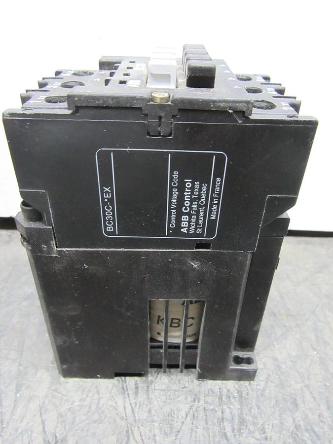 Used ABB CONTACTOR BC30 600 VAC 45 AMP 30 HP 3-PHASE COIL: 24 VDC **WARRANTY**