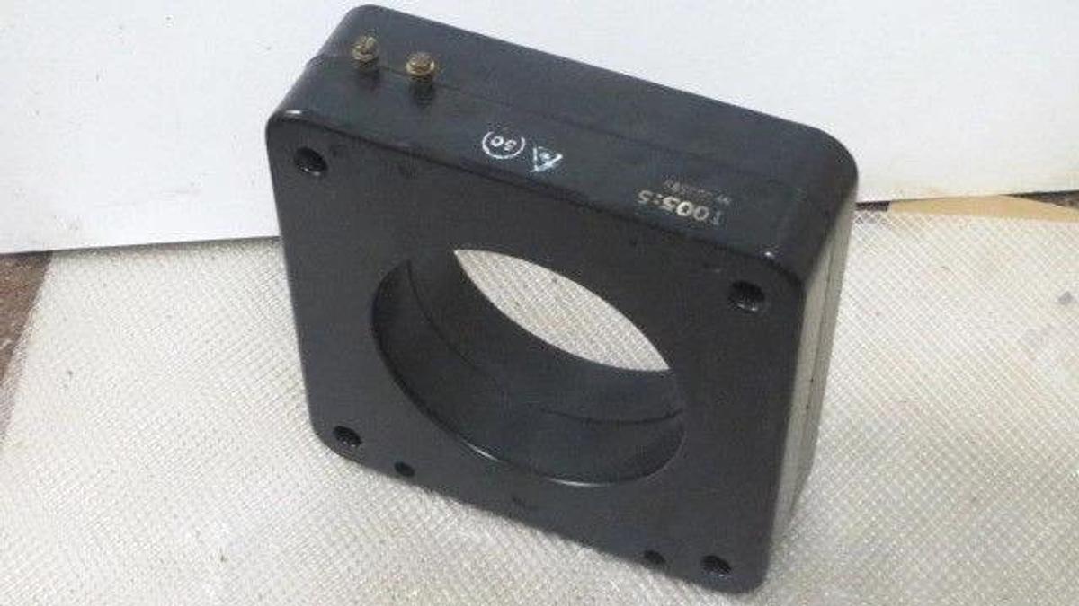 Used ABBOTT MAGNETICS CORP CURRENT TRANSFORMER RATIO 1005:5A - 10KV BIL  #135-1005