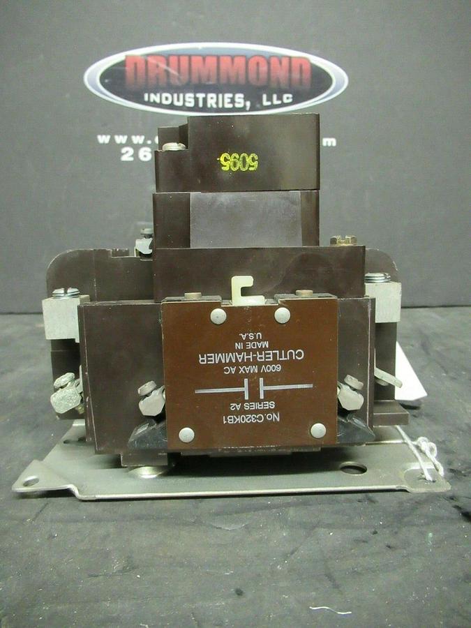 Used CUTLER HAMMER CONTACTOR C10CDN3 SER. B1 45 AMP 600 VAC 25 HP NEMA SIZE: 2