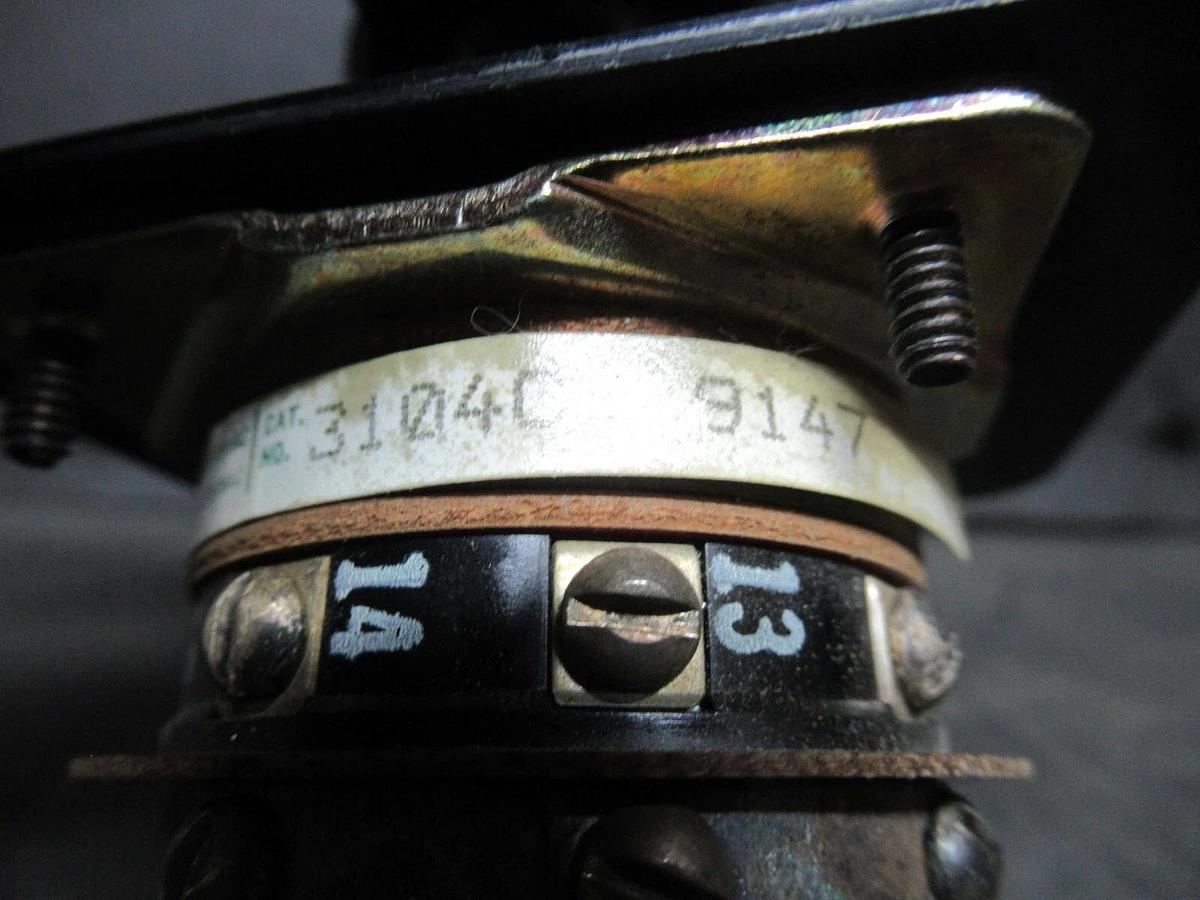 Used ELECTROSWITCH SERIES 31 CONTROL SWITCH 3104C 3-PHASE 125-600 VAC 10-3 AMP