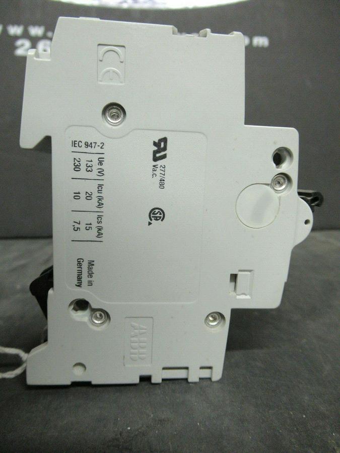 Used 6 AMP ABB BREAKER S201-K6 230 VAC 1 POLE **WARRANTY INCLUDED**