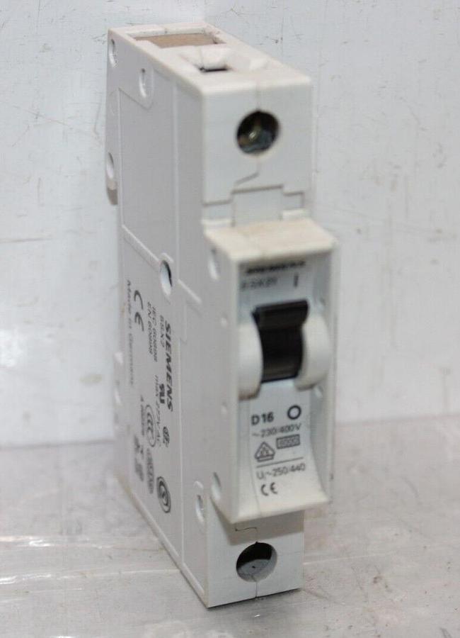 Used SIEMENS CIRCUIT BREAKER 5SX2 5SX21-D16 1-POLE 277/480 VAC **WARRANTY INCLUDED**