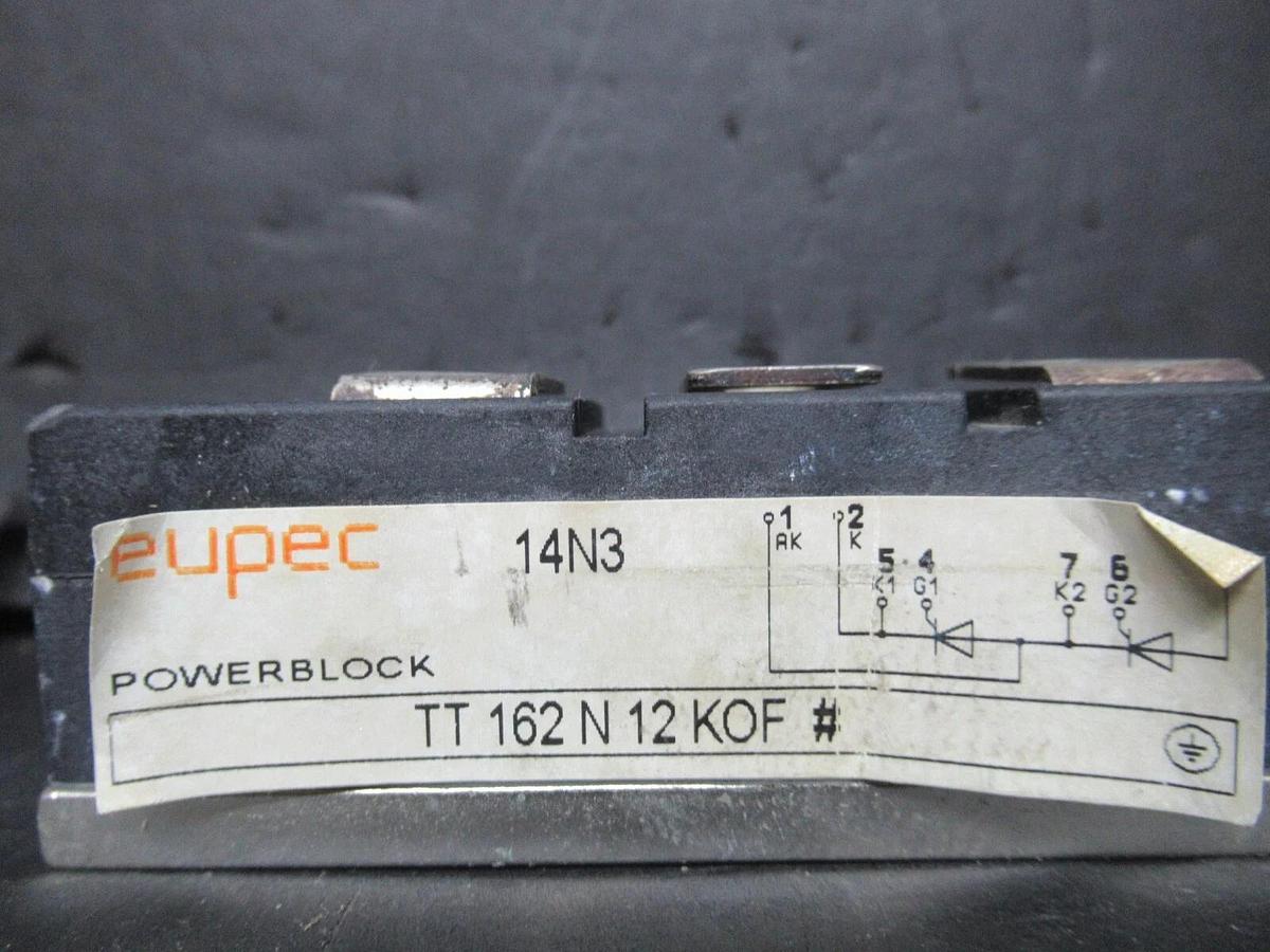 Used EUPEN 14N3 POWERBLOCK IGBT POWER MODULE TT162N12KOF *WARRANTY INCLUDED*
