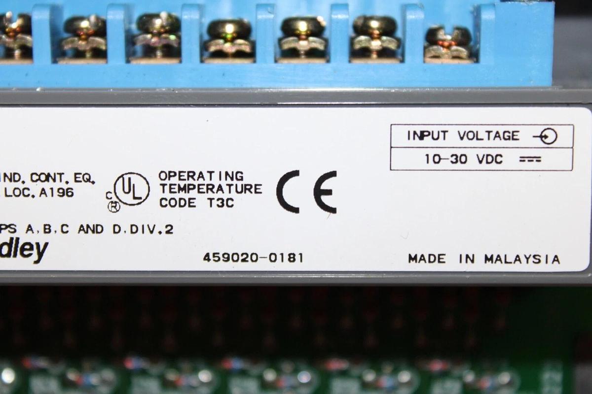 Used ALLEN BRADLEY SLC-500 INPUT MODULE 1746-IB16 SER. B 30 VDC **WARRANTY**