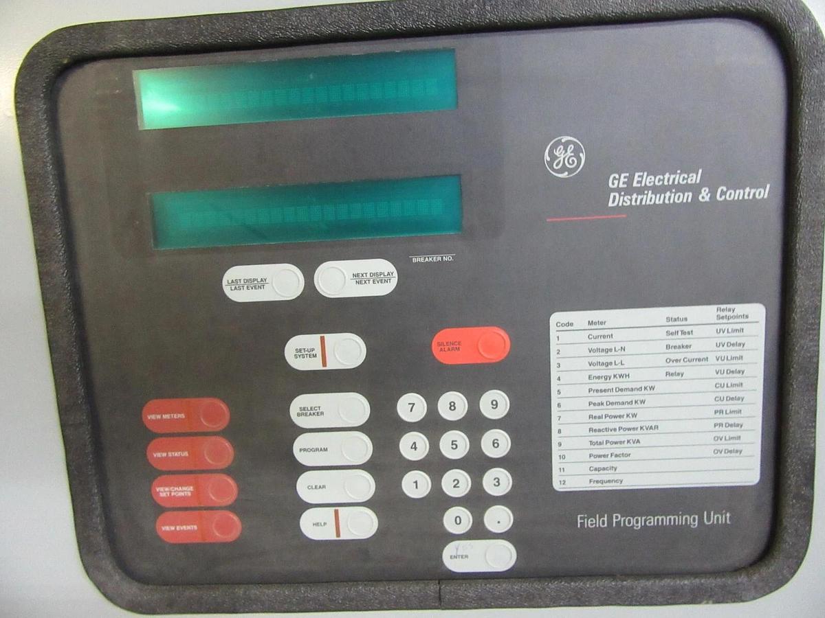 Used GE FIELD PROGRAMMING UNIT TFPU2DG2 EPIC MICROVERSATRIP ELECTRICAL DISTRIBUTION
