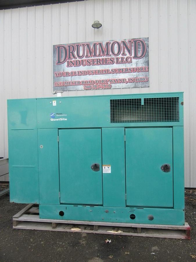 Used 35 KW GENERATOR NATURAL GAS LP PROPANE CUMMINS ONAN 120/240 VOLT 1 PH 642 HRS