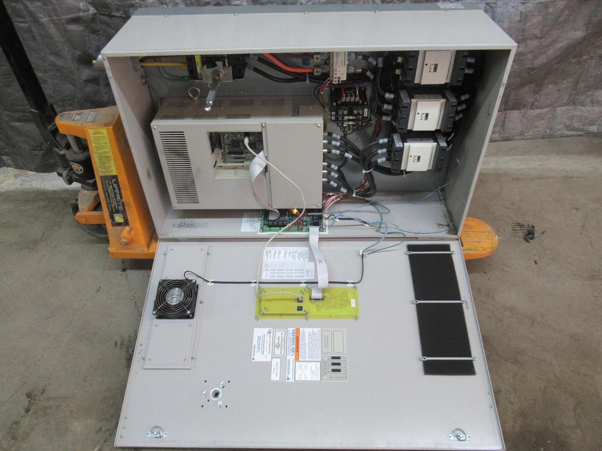 Used YASKAWA AC DRIVE E7BVB096Y 480 VOLT 65 KVA 106.6 AMP 3-PHASE BYPASS **WARRANTY**