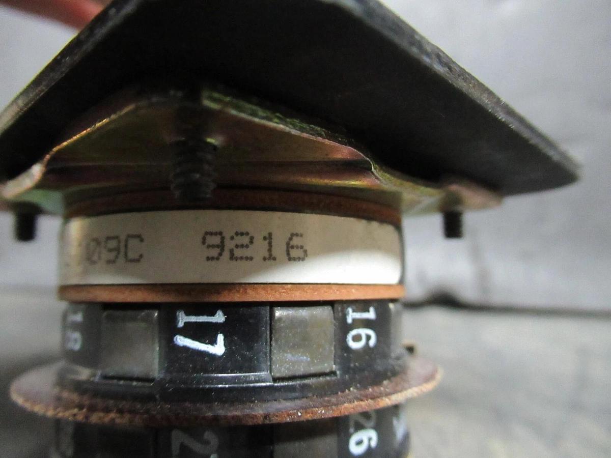 Used ELECTROSWITCH SERIES 31 CONTROL SWITCH 3109C 3-PHASE 125-600 VAC 10-3 AMP