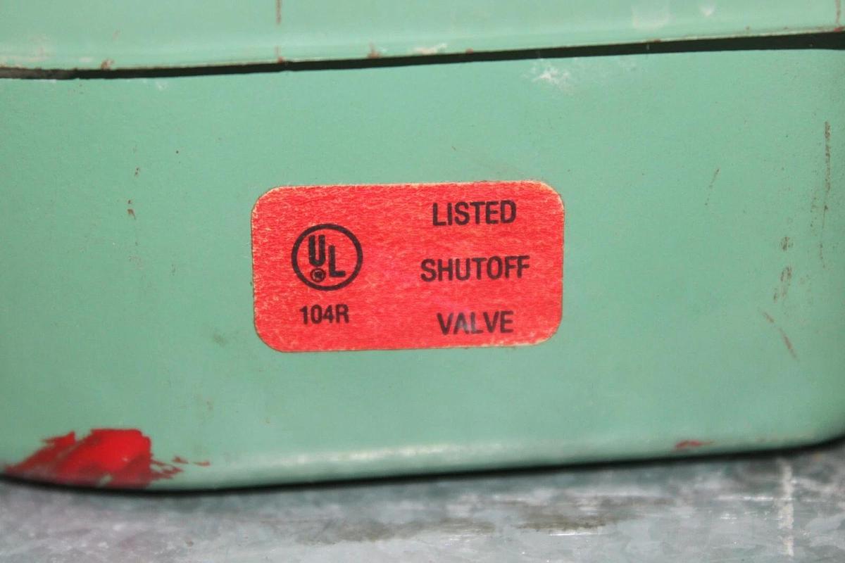 Used ASCO RED HAT SOLENOID SHUT OFF VALVE 8215A90 5 PSI 110/120 VOLT NEMA 1 2.5"