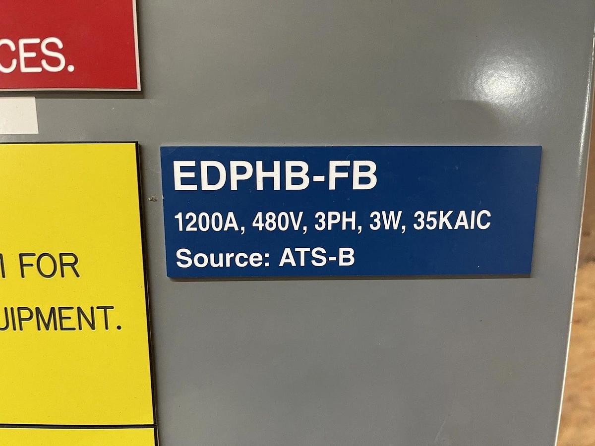 Used SQUARE D CIRCUIT BREAKER ENCLOSURE P1200AWK NEMA 3R, 5, 12 1200 AMP