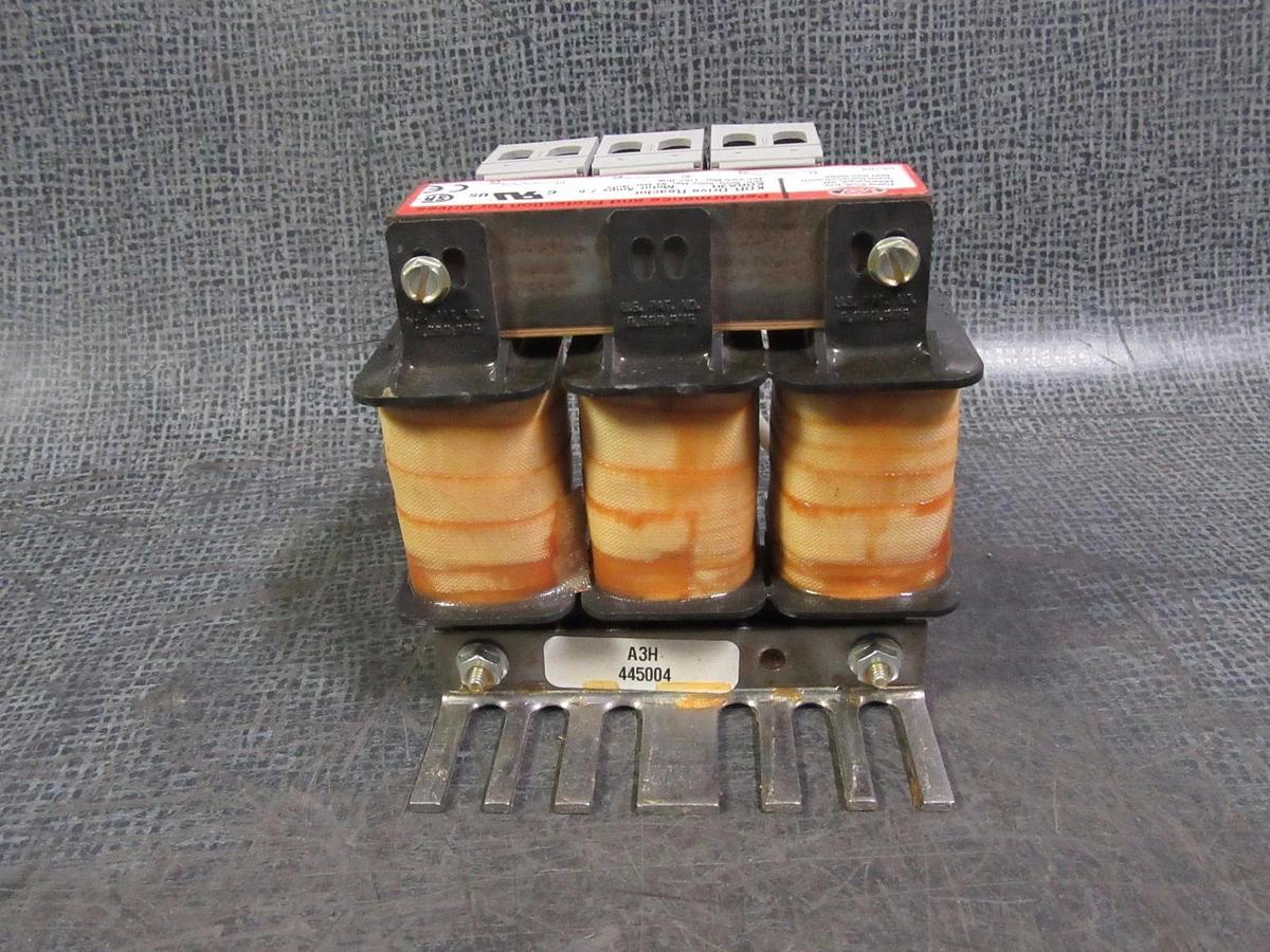 Used TRANS COIL INC. KDR DRIVE REACTOR TRANSFORMER KDRA3H 8 AMP 600V 3-PHASE