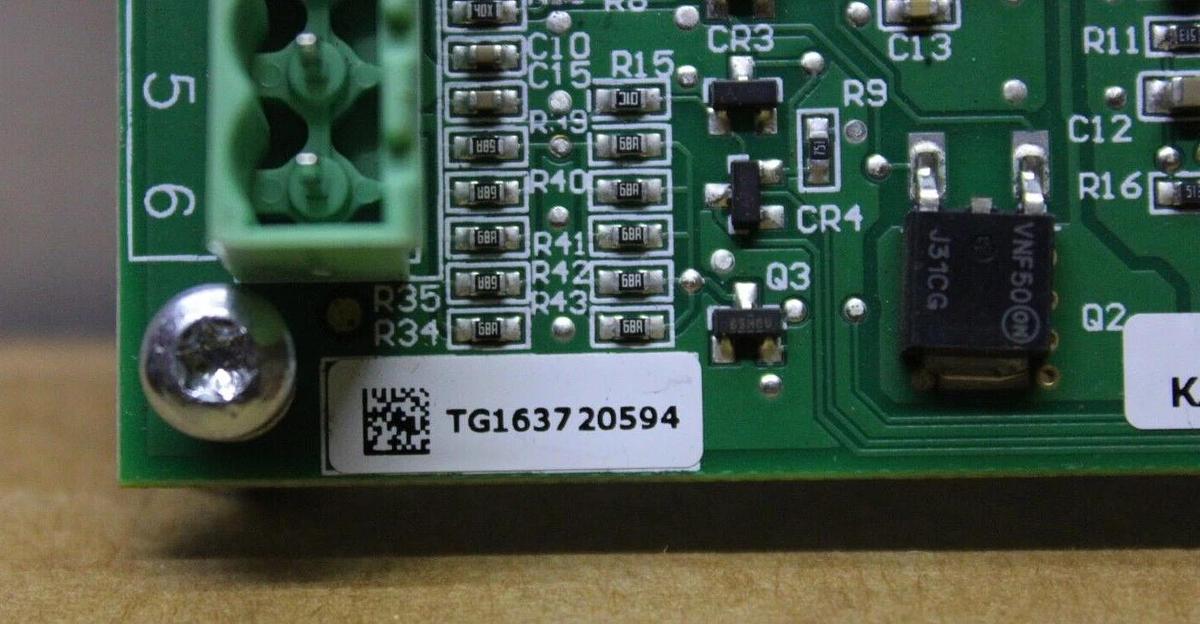 Used TRANE DUAL ANALOG I/O CIRCUIT BOARD 6400-2713-01 REV. C BRD04875 KJ1637 REV. M