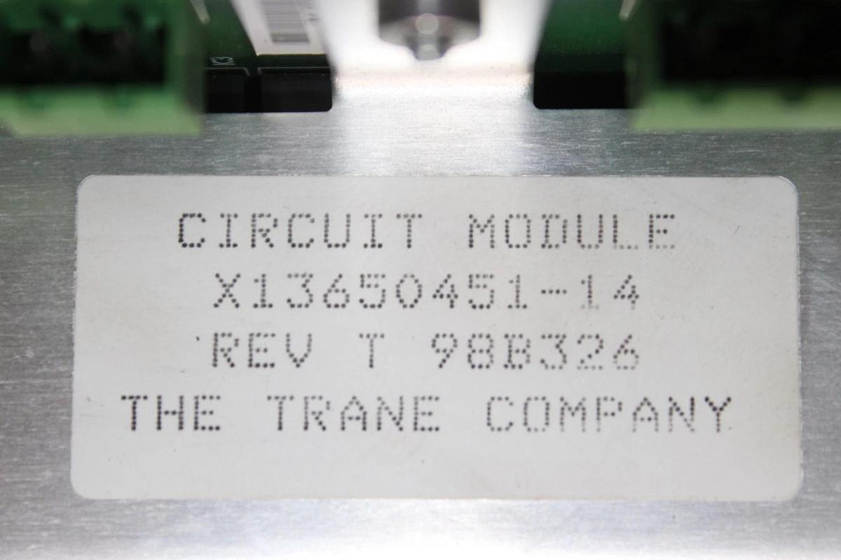 Used TRANE CHILLER CIRCUIT MODULE X13650451-14 REV. T **WARRANTY INCLUDED**