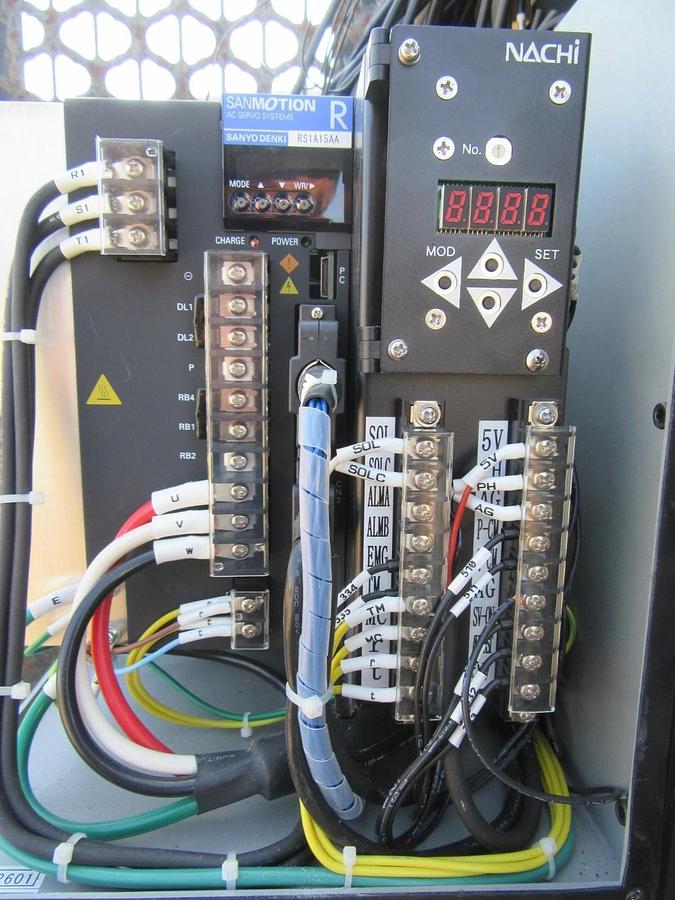 Used SANMOTION SERVO VARIABLE NACHI HYDRAULIC POWER UNIT PVS-2B PUMP 7.5 HP (5.5 KW)