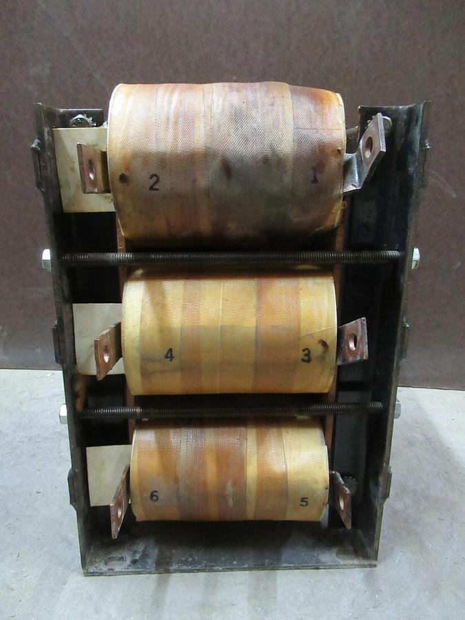 Used HITRAN 3 PHASE TYPE AC DOUBLE DELTA INDUCTOR AP1566 0.075 MH INDUCTANCE 165 AMPS