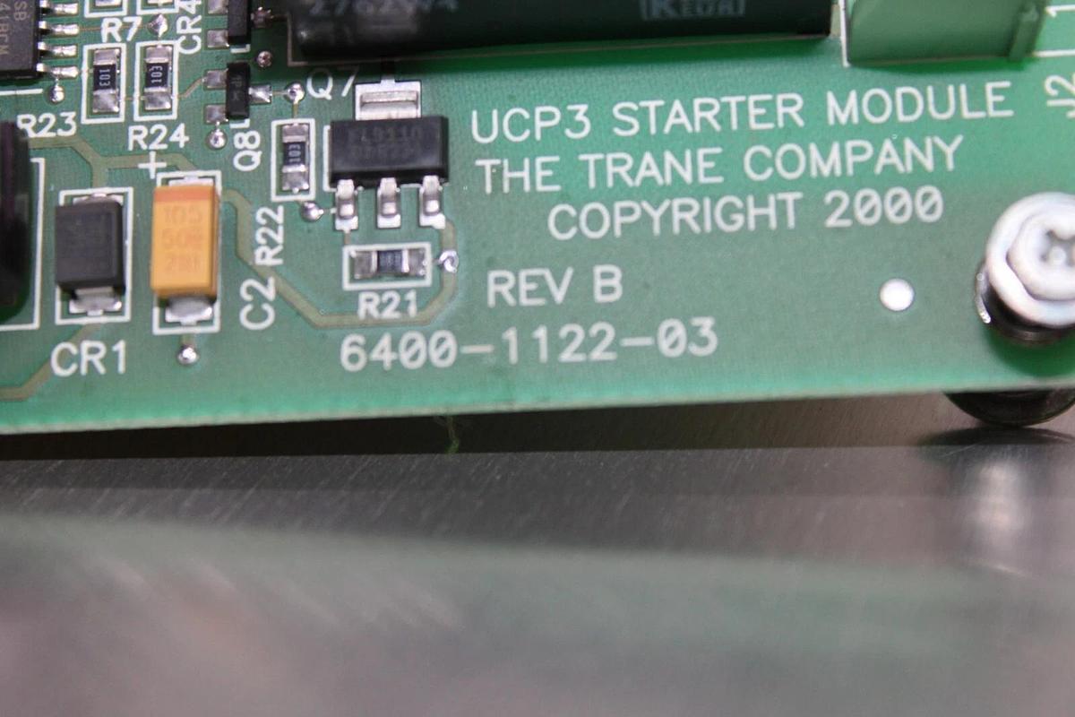 Used TRANE UCP3 STARTER MODULE CIRCUIT BOARD X13650741-09 REV. F 6400-1122-03 REV. B
