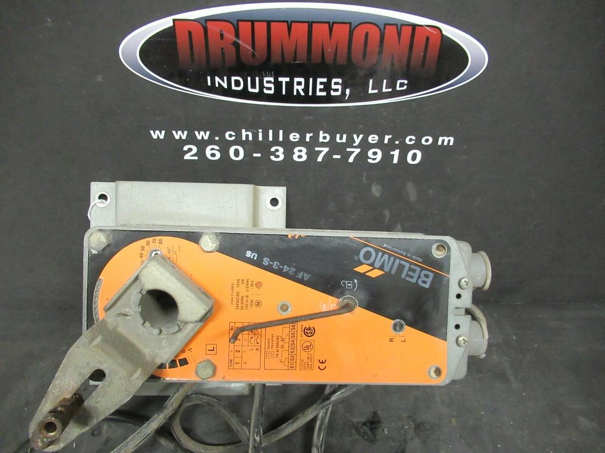 Used BELIMO SPRING RETURN ACTUATOR AF24-3-S-US 24 VAC/DC 10 VA 6W