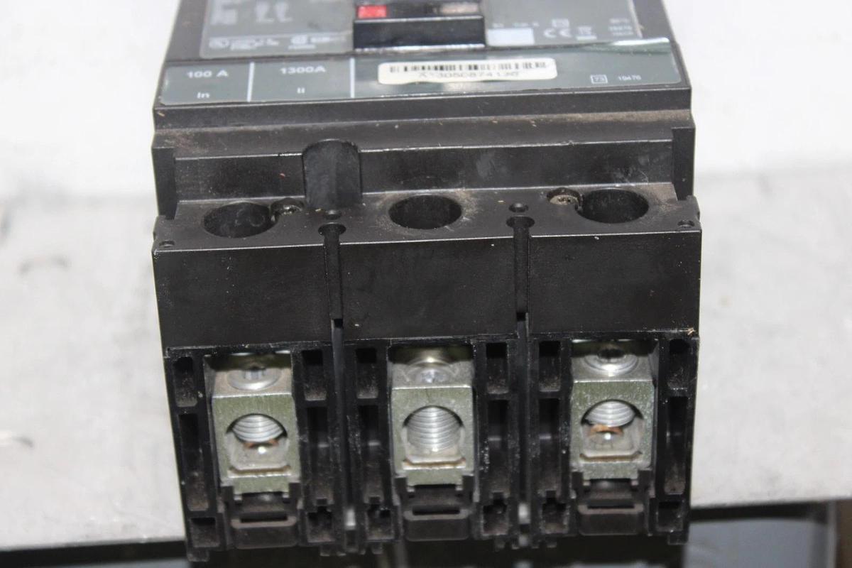 Used SQUARE D POWERPACT CIRCUIT BREAKER HJL36100 3-POLE 100 AMP 600 VAC *WARRANTY*
