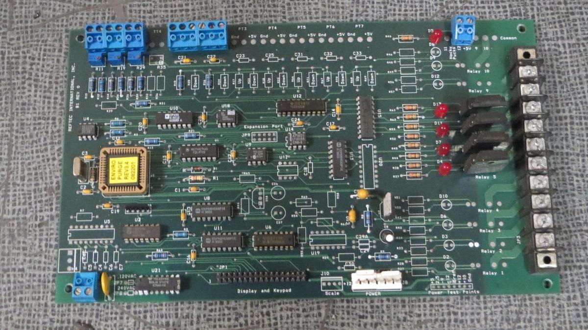 Used REFTEC INTERNATIONAL INC CONTROL CIRCUIT BOARD B1 REV 0 XPC101-B-1 CO45952-221