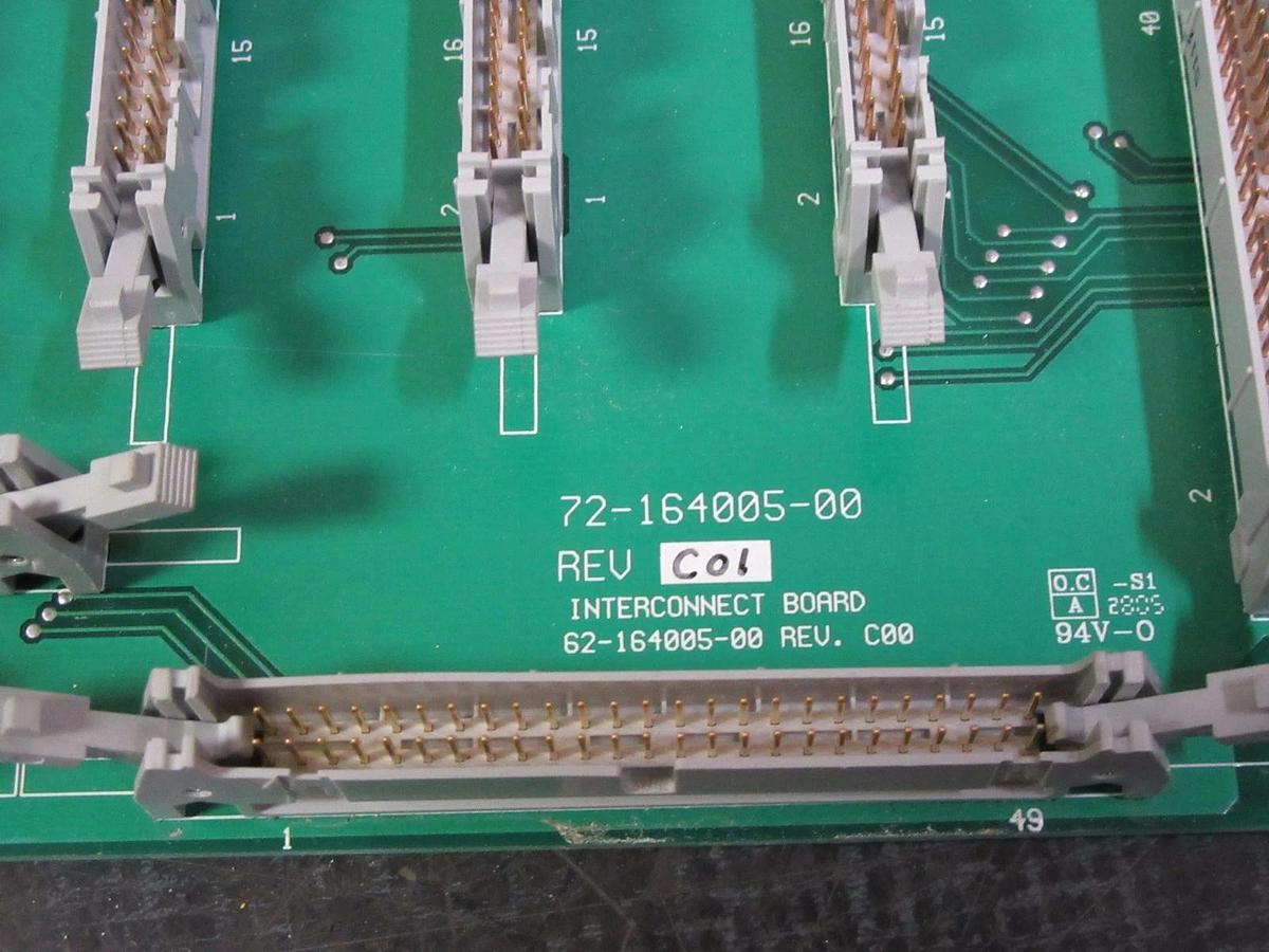 Used MGE UPS SYSTEMS INTERCONNECT CIRCUIT BOARD MODEL: 72-164005-00 ; 62-164005-00