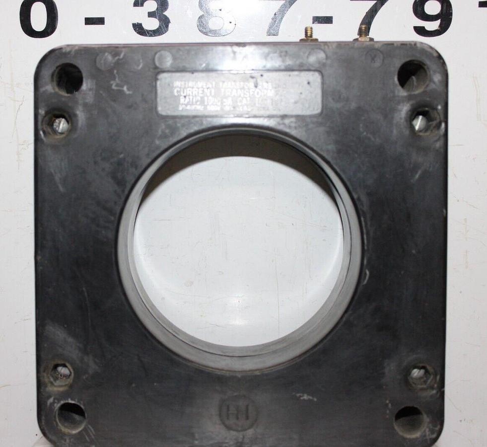 Used INSTRUMENT TRANSFORMER CURRENT TRANSFORMER 100-102 1000:5 50-400HZ 600V