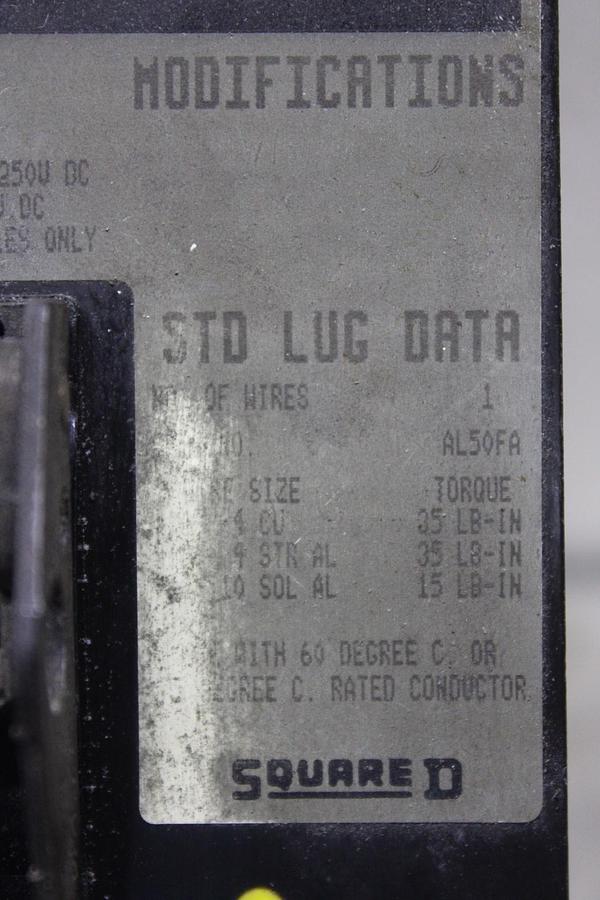 Used SQUARE D I-LINE CIRCUIT BREAKER FA34015 15 AMP 480 VOLT 3-POLE