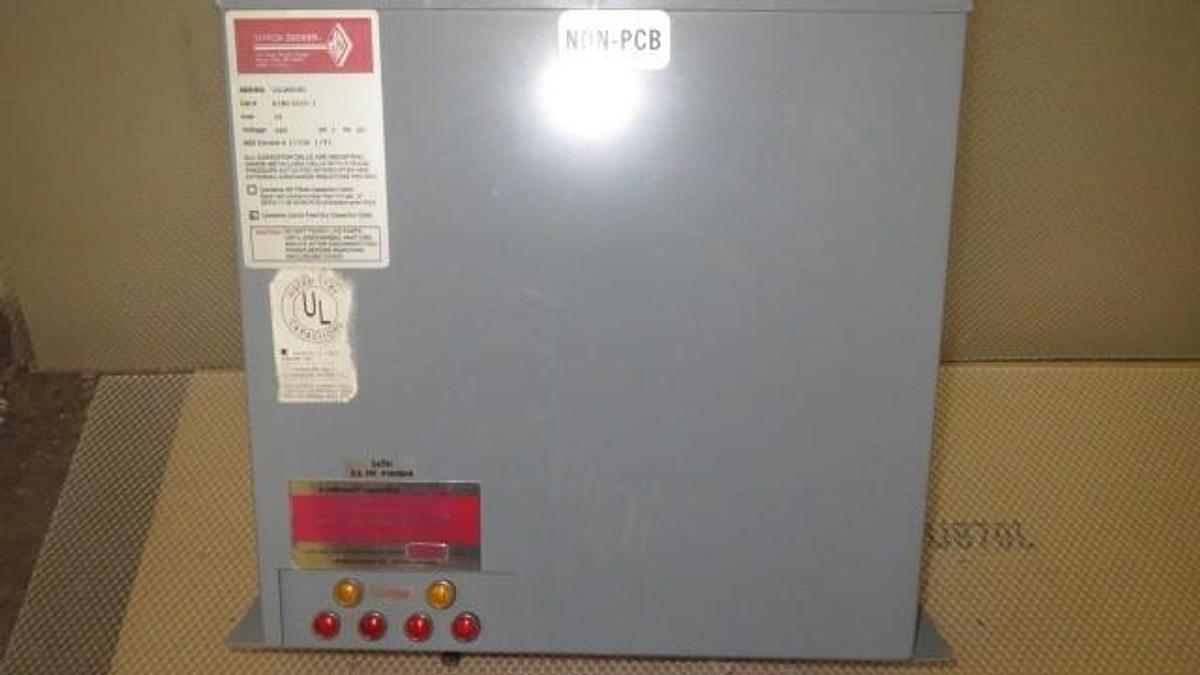 Used MYRON ZUCKER CAPACITOR CALMOUNT SERIES, KVAR 20, 480 V, 3 PHASE - KIM43020-3