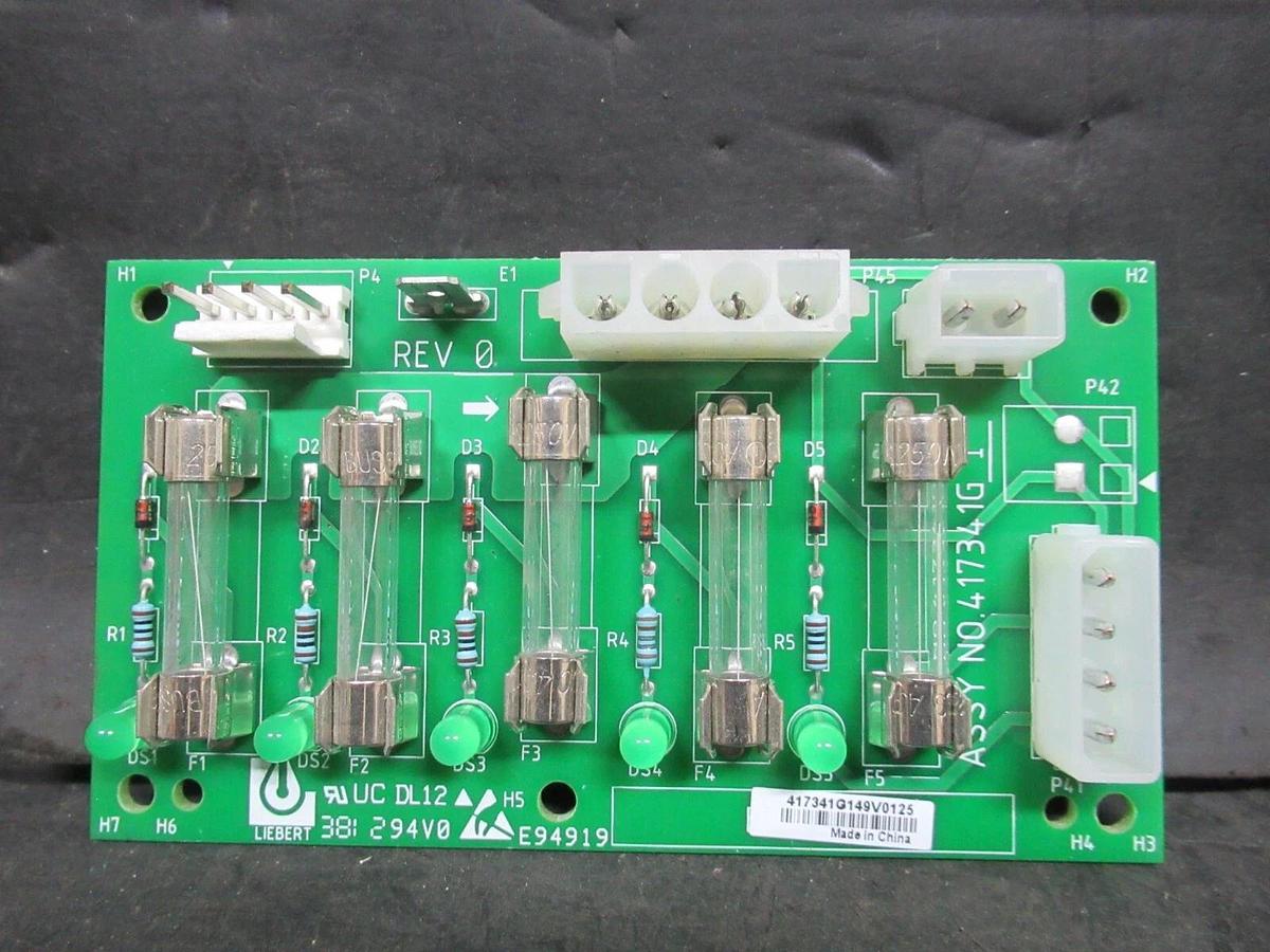 Used LIEBERT FUSE CIRCUIT BOARD 417341G1 REV. 0 **WARRANTY INCLUDED**