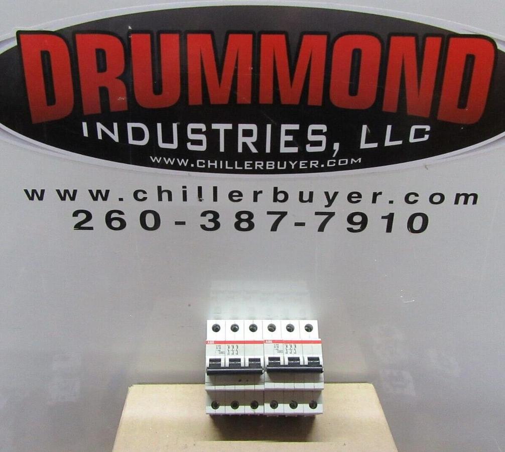 Used LOT OF 2 ABB S203-D10 400 VOLT 10 AMP 3-POLE **WARRANTY INCLUDED**