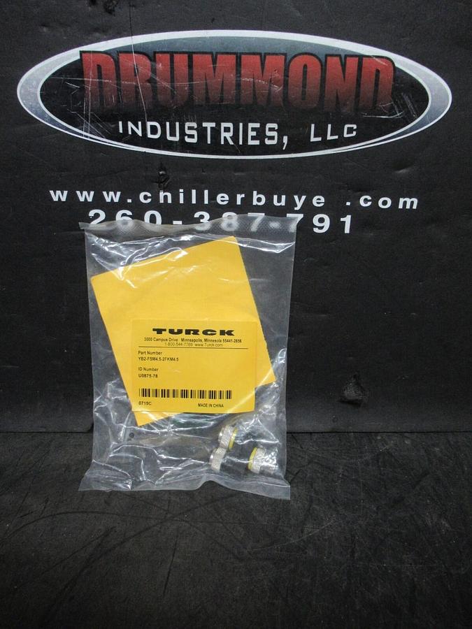 NEW IN BAG TURCK YB2-FSM4.5-2FKM4.5 EUROFAST DAISY CHAIN SPLITTER CONNECTOR