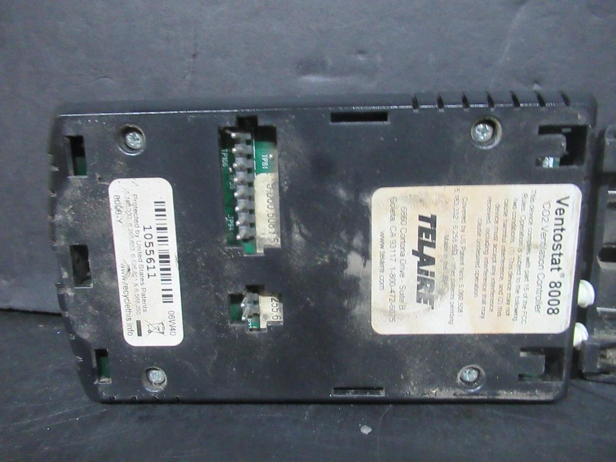 Used TELAIRE VENTOSTAT 8008 CO2 VENTILLATION CONTROLLER **WARRANTY INCLUDED**