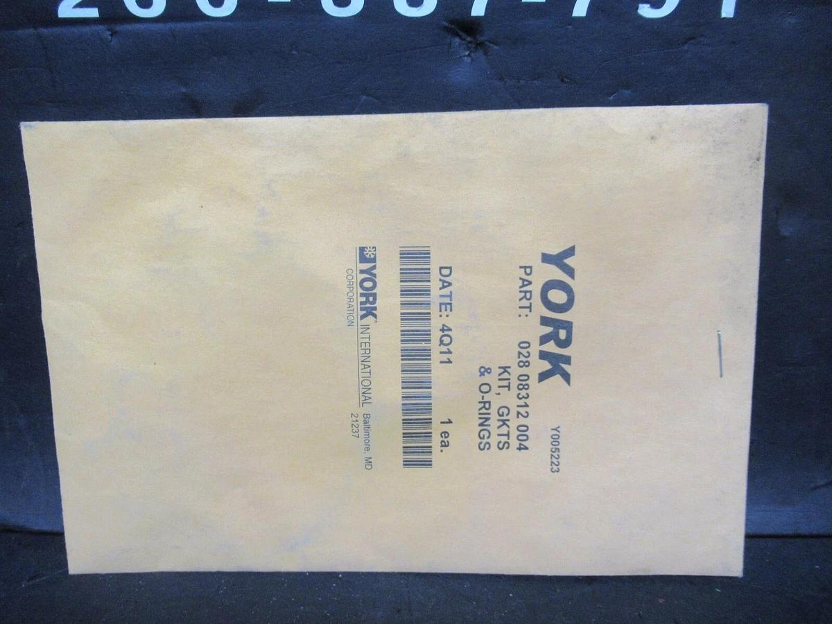 NEW SURPLUS YORK GASKET O-RING KIT 028-08312-004 **WARRANTY INCLUDED**