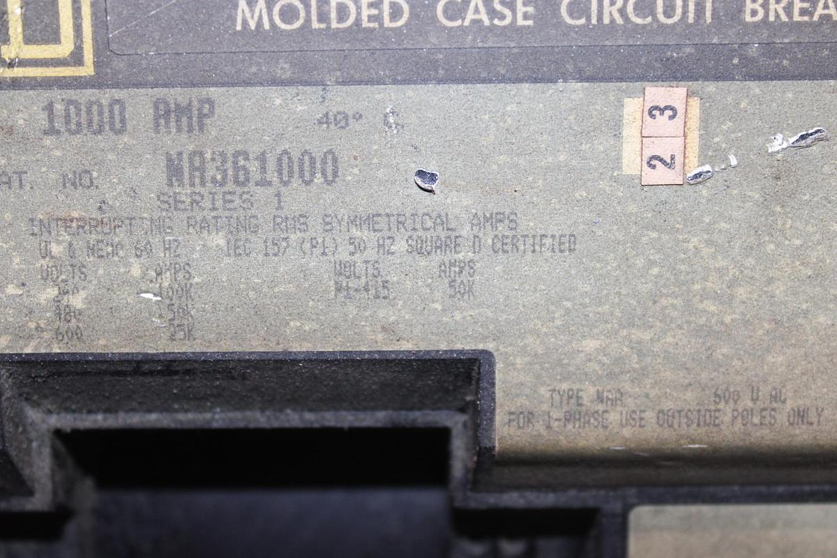 Used SQUARE D I-LINE CIRCUIT BREAKER n