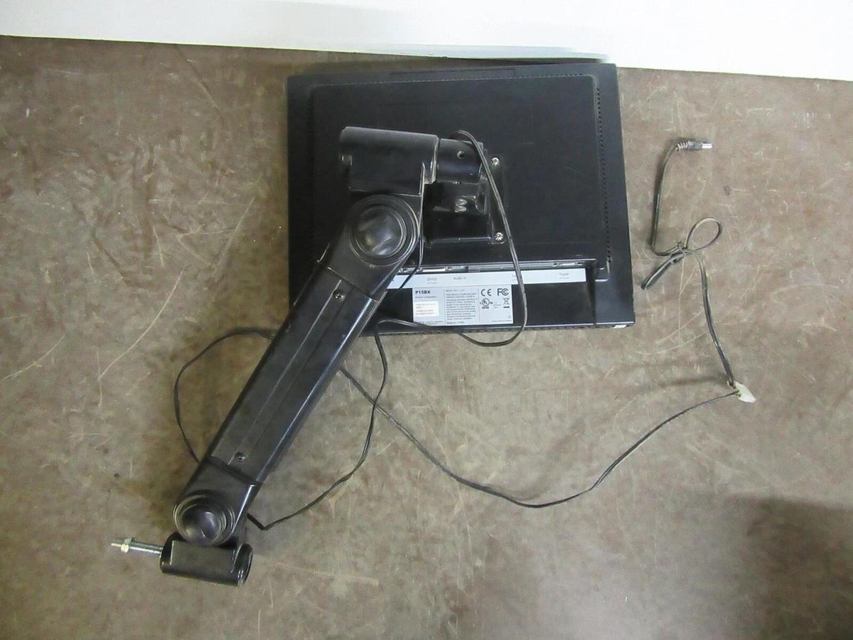 Used GVISION P15BX LCD TOUCHSCREEN MONITOR 12 VDC 3 AMP W/ SWINGING ARM **WARRANTY**