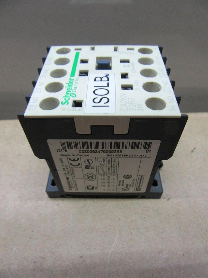 Used LOT OF 3 TELEMECANIQUE RELAY CA2KN-22B7 600 VOLT 10 AMP **WARRANTY**