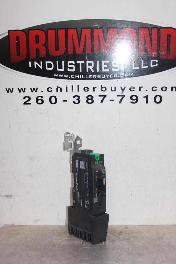 Used SQUARE D POWERPACT I-LINE CIRCUIT BREAKER BGA160401 40 AMP 277 VAC A-POLE