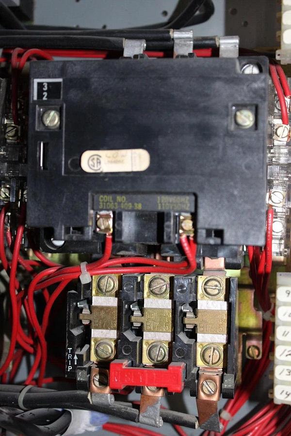 Used SQUARE D MCC STARTER BUCKET MODEL 4 24" SIZE 2 480 VAC 25 HP 8998QD428