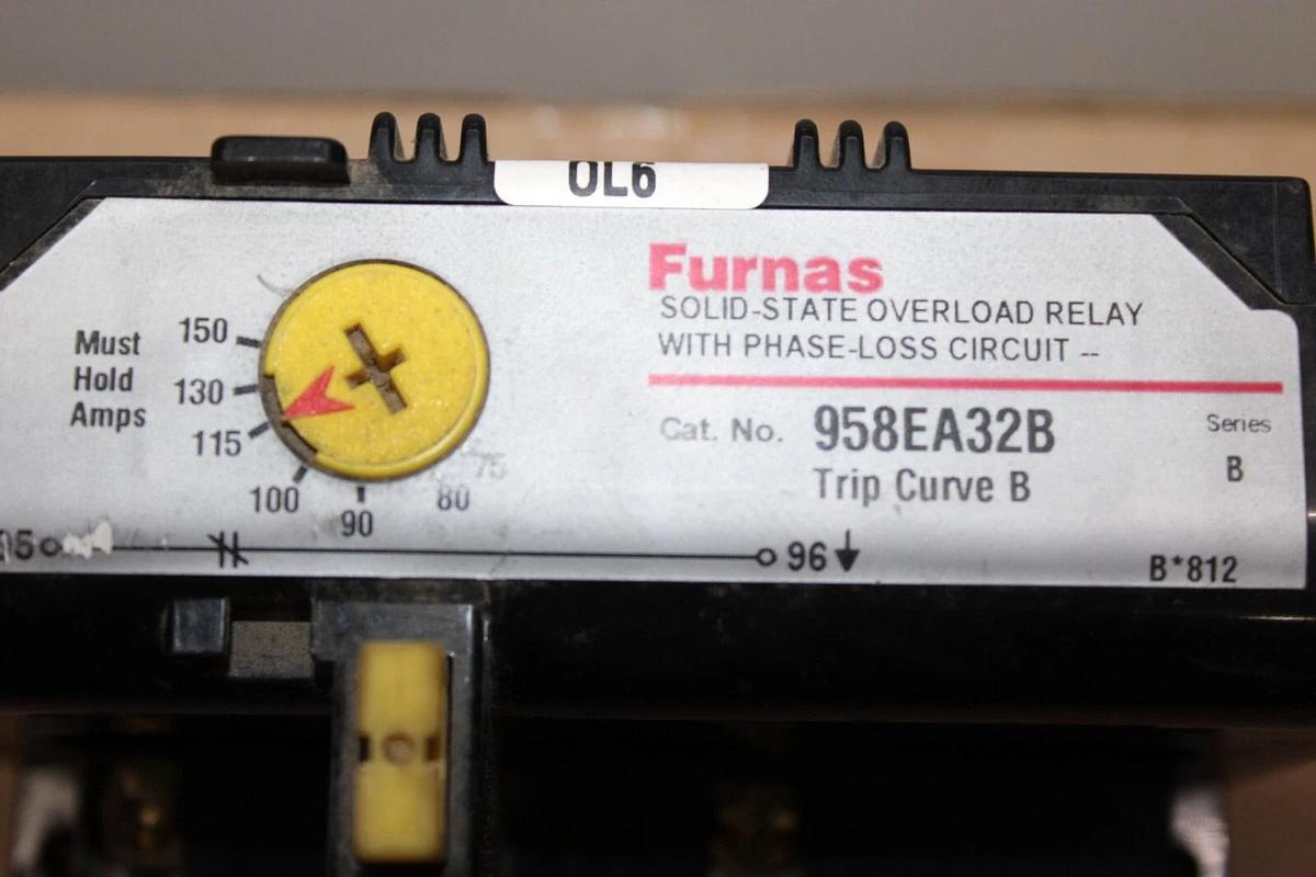 Used FURNAS OVERLOAD RELAY 958EA32B SER. B 75-150 AMP **WARRANTY INCLUDED**