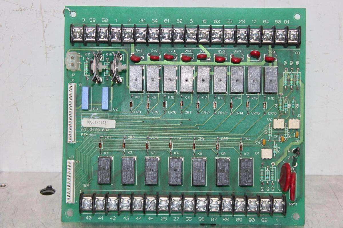 Used YORK CHILLER CONTROL CIRCUIT BOARD 031-01199-000 **WARRANTY INCLUDED
