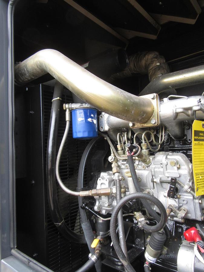 Used 60 KW DIESEL GENERATOR GENERAC 120/240 VOLT ONLY 355 HRS SOUND ENCLOSED VIDEO