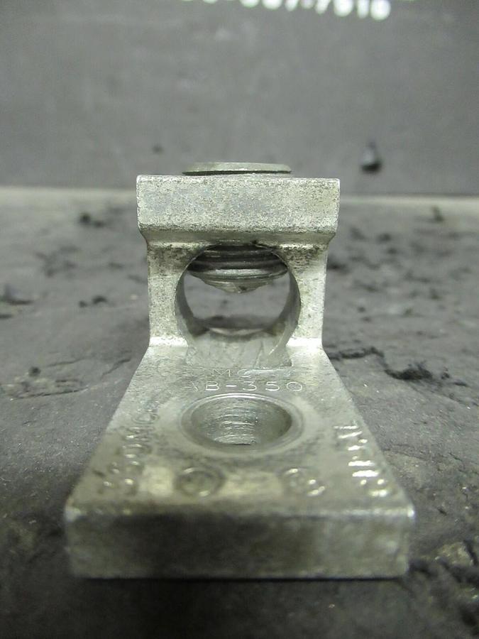 Used (3) QTY CMC AB-350 1 SINGLE BARREL MECHANICAL CONNECTOR LUGS TAP 350 MCM - 6