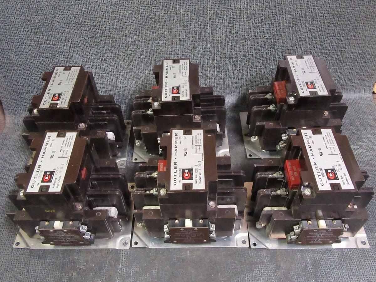 Used (1) CUTLER HAMMER CONTACTOR 120 AMP 600V 3 PHASE 110-120V COIL MODEL: C832JN3