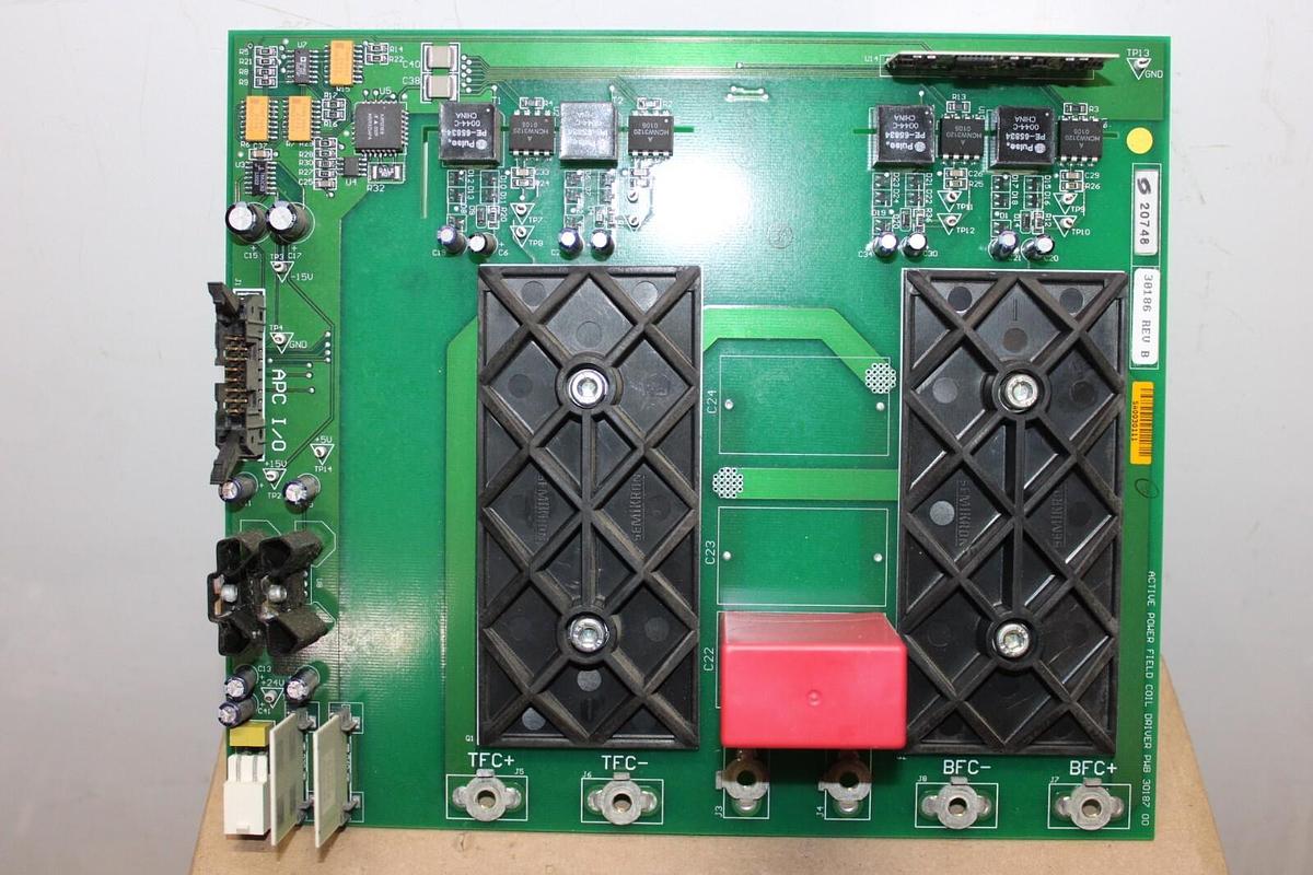 Used ACTIVE POWER FIELD COIL DRIVER CIRCUIT BOARD 30187_00 30186 RE. B W/ SKIIP-84-EC