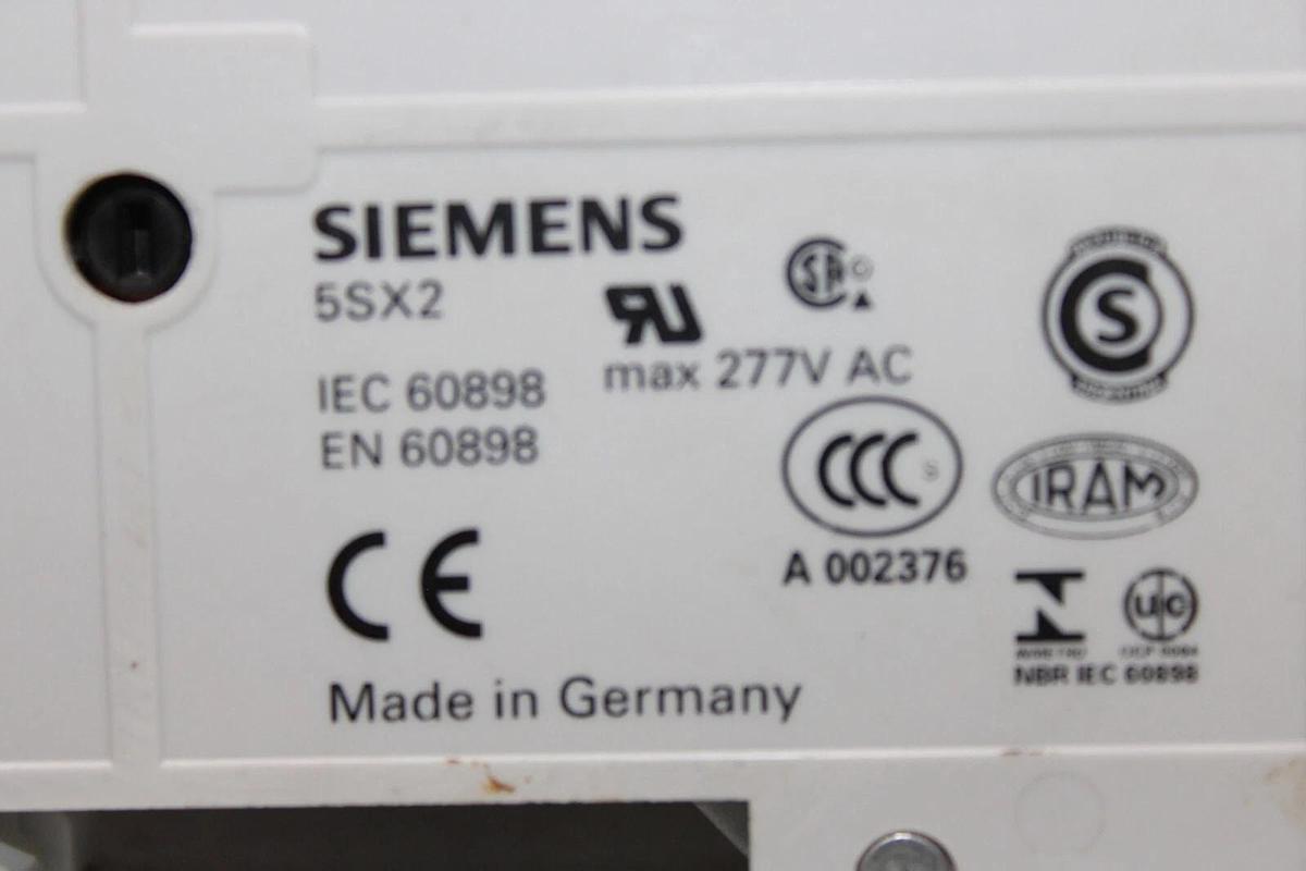Used SIEMENS CIRCUIT BREAKER 5SX2 5SX21-D16 1-POLE 277/480 VAC **WARRANTY INCLUDED**