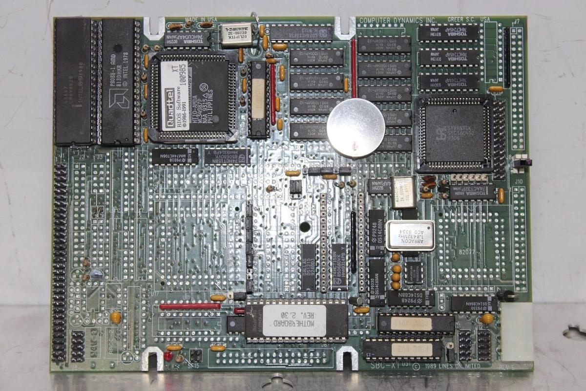 Used COMPUTER DYNAMICS GREER CIRCUIT BOARD SBC-XT **WARRANTY INCLUDED**