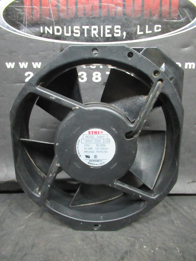 Used ETRI AXIAL FAN 148VP-0281-030 115 VAC 50/60HZ 14/18 WATT 120/160 MA **WARRANTY**