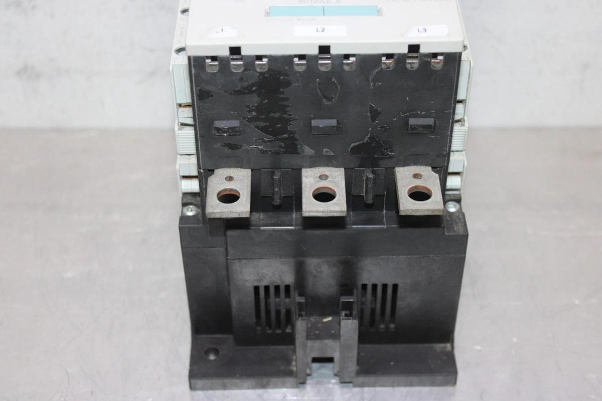 Used SIEMENS CONTACTOR 3RT1055-6...6 600 VAC 195 AMP 150 HP 3-POLE 3-PHASE COIL: 120V