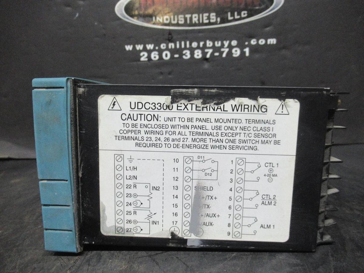 Used HONEYWELL BURNER CONTROL KEYBOARD DISPLAY UDC3300 DC330B-C0-003-21-000000-00-0