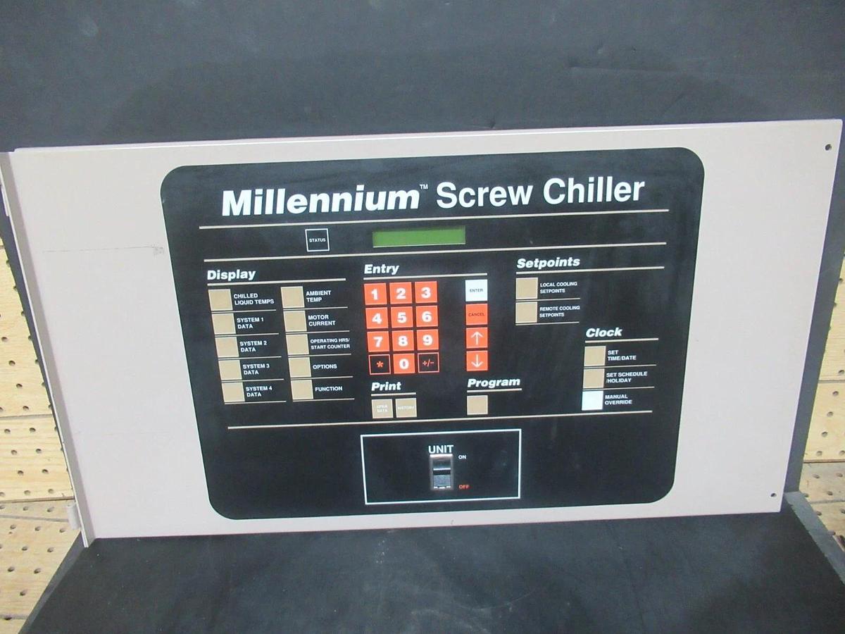 Used YORK MILLENIUM SCREW CHILLER DISPLAY PANEL YK-024-30910-000 371-02563-101